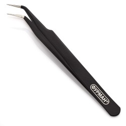 Изогнутый чёрный пинцет для...